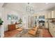Dining room with stainless steel appliances, ample counter space, and a seamless layout at 211 W Trinity Ave, Durham, NC 27701