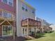 Outdoor living area with multi-level decks, backyard and lawn at 215 Brier Summit Pl, Durham, NC 27703