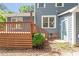 Cozy backyard features a spacious deck, well-maintained exterior, and natural light at 2208 Pathway Dr, Chapel Hill, NC 27516