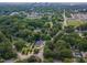 Aerial view showcasing the neighborhood's lush greenery and city skyline, highlighting the desirable location at 301 N King Charles Rd, Raleigh, NC 27610
