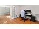 Home office with hardwood floors and natural light at 406 Dairy Farm Dr, Hillsborough, NC 27278