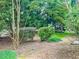 Lush backyard with various trees, plants, and greenery, providing a serene and private outdoor space at 5810 Shady Grove Cir, Raleigh, NC 27609