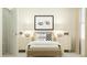 Nicely decorated bedroom featuring a car picture, lamps, and stylish decor at 66 Digging Time Ave, Princeton, NC 27569