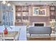 Comfortable living room showcasing custom built-ins, a fireplace, and stylish decor at 110 Duckwood Ln, Cary, NC 27518