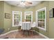Cozy breakfast nook with backyard views at 126 Captains Ct, Durham, NC 27712