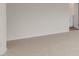 Bedroom with carpet floors and a connecting door to the bathroom at 134 Rusling Leaf Dr, Fuquay Varina, NC 27526