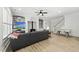 Inviting living room features a fireplace, built-in shelving, and a foosball table for entertainment at 175 Stonecrest Way, Pittsboro, NC 27312