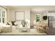 Sun-drenched living room showcases stylish furniture and an open layout at 180 Digging Time Ave, Princeton, NC 27569