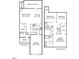 Floorplan with room dimensions for the first and second floor at 2069 White Pond Ct, Apex, NC 27523