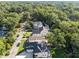 Neighborhood aerial view featuring mature trees, well-maintained lawns, and beautiful homes at 2114 Cowper Dr, Raleigh, NC 27608