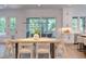 Open kitchen and dining area with access to outdoor space, perfect for entertaining and relaxation at 2114 Cowper Dr, Raleigh, NC 27608
