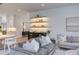 Bright, open living space showcases modern decor, comfortable sofas, and seamless flow to nearby dining area at 2114 Cowper Dr, Raleigh, NC 27608