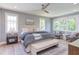 Comfortable main bedroom with ample natural light and a stylish decor at 2114 Cowper Dr, Raleigh, NC 27608