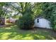 Well maintained backyard offers a storage shed and plenty of space for outdoor activities at 2804 Barmettler St, Raleigh, NC 27607