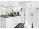Bathroom features double vanity, granite countertop, and glass shower at 2804 Barmettler St, Raleigh, NC 27607