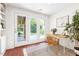 Bright home office with French doors leading to outdoor porch and backyard at 2804 Barmettler St, Raleigh, NC 27607