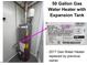 Image showing a 50-gallon gas water heater, replaced in 2017 at 2804 Barmettler St, Raleigh, NC 27607