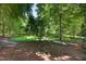 Spacious backyard surrounded by mature trees offering privacy and shade at 3263 S Jim Minor Rd Rd, Haw River, NC 27258