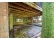 The partial basement features brick walls and a concrete slab at 3263 S Jim Minor Rd Rd, Haw River, NC 27258