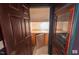 Bar area with mini-fridge and cabinets at 332 Bridgegate Dr, Cary, NC 27519