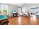 Bright living room with hardwood floors, natural light at 3831 Abattoir Rd, Angier, NC 27501