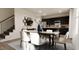 Modern dining area with sleek furniture and sophisticated decor at 40 Digging Time Ave, Princeton, NC 27569