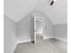 Neutral bedroom featuring an open doorway and plush carpeting at 5504 Earle Road, Raleigh, NC 27606