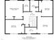 Second-floor home layout with a primary bedroom, three bedrooms, two bathrooms, a hall, and a walk-in closet at 5617 Partridge Ln, Raleigh, NC 27609