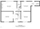First-floor home layout featuring an open-concept living area, kitchen, dining room, foyer, bath, and laundry at 5617 Partridge Ln, Raleigh, NC 27609