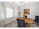 Dining area featuring neutral tones and a bay window that offers natural light for an inviting atmosphere at 6008 River Lake Cir, Raleigh, NC 27604