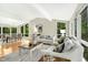 Bright living room showcasing an adjacent dining area and modern decor at 623 Totten Pl, Chapel Hill, NC 27514