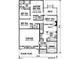 Detailed floor plan showcasing the layout of the house, including bedrooms, kitchen, and garage at 80 Scarlet Bell Dr, Youngsville, NC 27596
