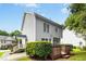 Exterior view showcasing a private backyard with deck and ample green space at 8513 Buscot Ct, Raleigh, NC 27615