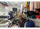 Spacious walk-in closet with ample shelving and hanging storage for clothes and accessories at 8513 Buscot Ct, Raleigh, NC 27615