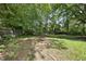 Spacious backyard with mature trees and a partial fence, offering privacy and natural beauty at 905 Aversboro Rd, Garner, NC 27529