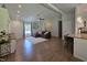 Spacious living room featuring an open layout connecting to the kitchen and modern finishes at 1016 Buckhorn Rd, Garner, NC 27529
