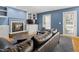 Beautiful living room with built-in shelving, fireplace, and a cozy seating arrangement at 109 Crane Meadow Pl, Chapel Hill, NC 27514