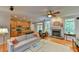 Bright living room featuring a fireplace, hardwood floors, and an open layout at 119 Jones Creek Place Pl # 119, Chapel Hill, NC 27516