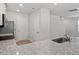 Open-concept kitchen with granite countertops and stainless steel sink at 150 Ivy Bank Dr, Angier, NC 27501