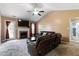 Cozy living room with fireplace offers a relaxing atmosphere at 236 Emma Ct, Linden, NC 28356