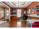 Bright, adaptable playroom with hardwood floors provides a flexible space at 236 Emma Ct, Linden, NC 28356