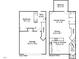 Detailed floor plan showcasing the layout of the first and second floors at 2507 Princewood St, Raleigh, NC 27612