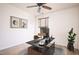 A bedroom featuring an office space with a desk and natural light at 305 Wallington Ct, Mebane, NC 27302