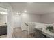 Bright upper hallway features a desk area, carpeted floors, and bathroom access at 3215 Retama, New Hill, NC 27562