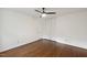 Bedroom features include a ceiling fan, hardwood floors, and a closet at 3317 Harden Rd, Raleigh, NC 27607
