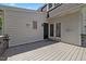 View of a large deck featuring a door and a set of French doors at 3317 Harden Rd, Raleigh, NC 27607