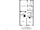 Detailed floor plan showcasing the layout of bedrooms, baths, laundry and hallways of the home at 417 Austin View Blvd, Wake Forest, NC 27587