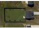 Aerial view of backyard featuring a tall privacy fence, providing security and seclusion at 46 Bellini Dr, Angier, NC 27501