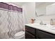 Bathroom with sink, mirror, and toilet at 46 Bellini Dr, Angier, NC 27501