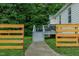Fenced in view of the backyard deck and outdoor space at 5307 Green Riley Rd, Rougemont, NC 27572